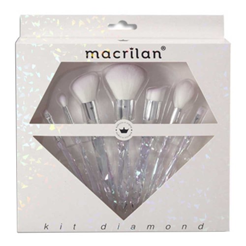 Macrilan Ed003 Diamond Kit – 7 Pincéis De Maquiagem