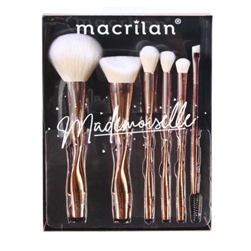 Macrilan Ed004 Mademoiselle Kit - 6 Pincéis De Maquiagem