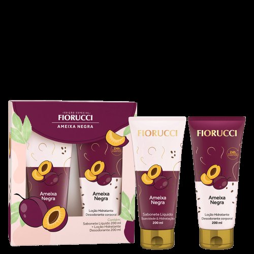 Fiorucci Ameixa Negra Kit - Sabonete Líquido + Loção Desodorante