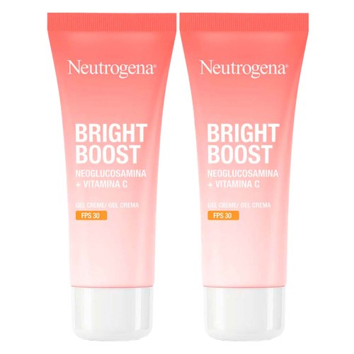 Neutrogena Bright Boost Kit Com Dois Gel Creme Hidratantes Faciais Fps30