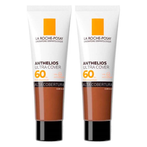 La Roche-Posay Anthelios Ultra Cover Kit Com 2 Unidades – Protetor Solar Facial Com Cor Fps60 6.0 – 30g