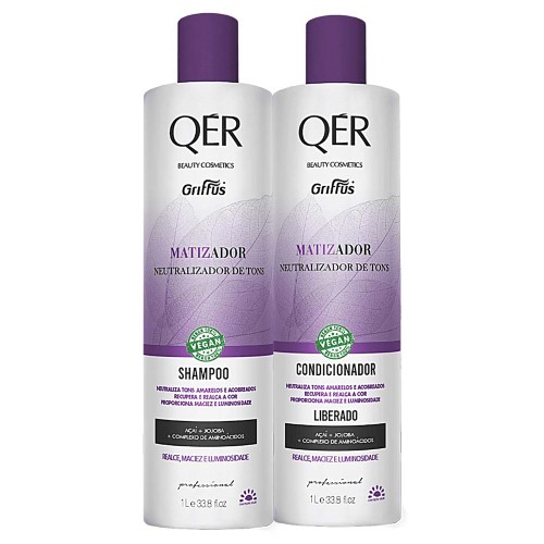 Griffus Qér Beauty Cosmetics Matizador Kit Shampoo + Condicionador