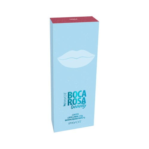 Boca Rosa By Payot Terça Kit – Batom Líquido Mate + Lápis Labial