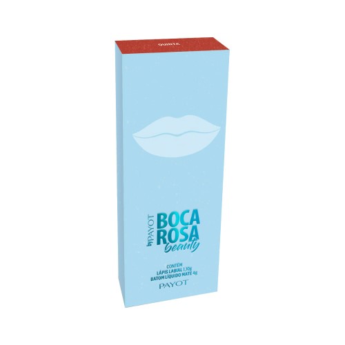 Boca Rosa By Payot Quinta Kit – Batom Líquido Mate + Lápis Labial