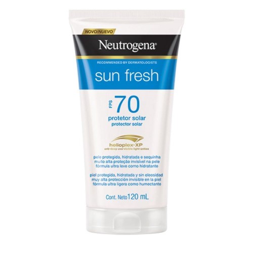 Protetor Solar Neutrogena Sun Fresh Fps70 Com 120ml