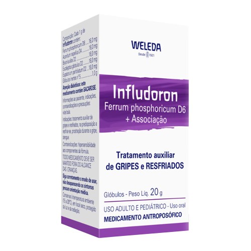 Infludoron Ferrum Phosphoricum D6 + Associações Glóbulos 20g