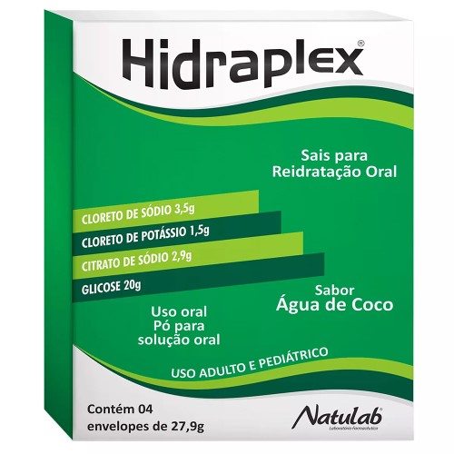Hidraplex Sabor Água De Coco Pó 4 Envelopes De 27,9g