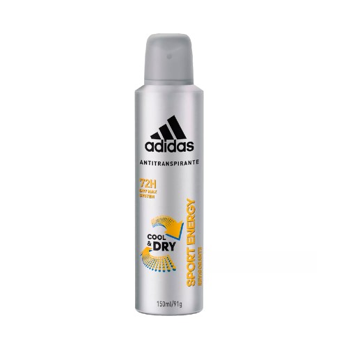 Desodorante Aerosol Antitranspirante Adidas Masculino Sport Energy Com 150ml