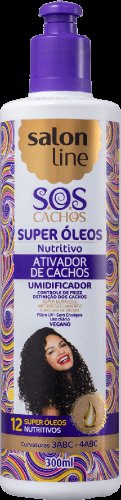 Ativador De Cachos Salon Line S.O.S Super Óleos Nutritivo Com 300ml
