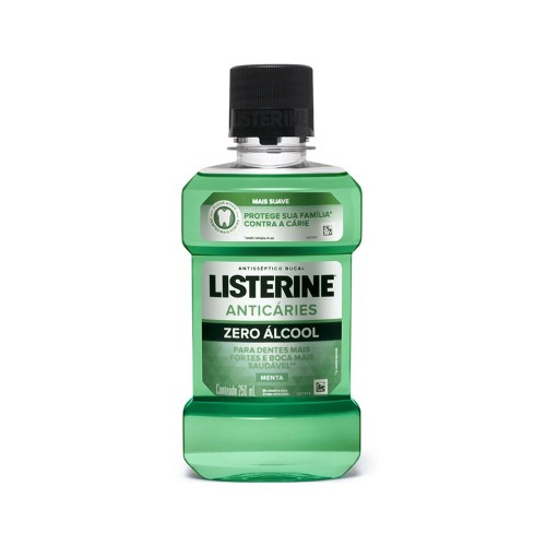 Enxaguante Antisséptico Bucal Listerine Anticáries Zero Álcool Com 250ml