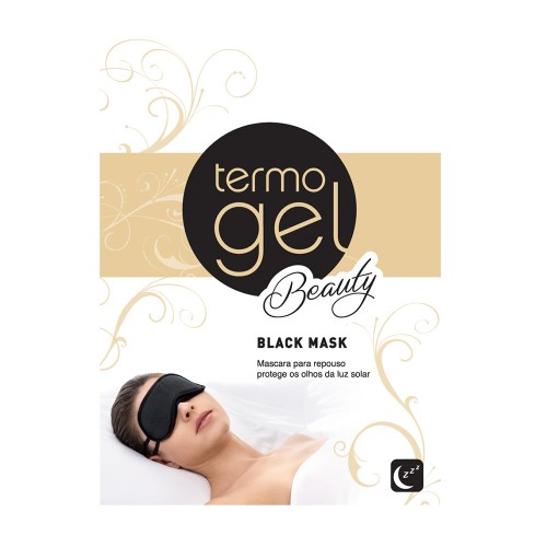 Máscara Para Dormir Termogel Beauty Black Mask Com 1 Unidade