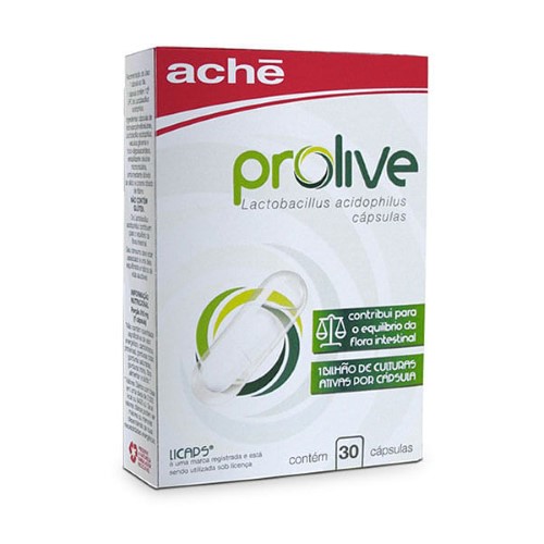 Suplemento Probiótico Prolive - 30 Cápsulas