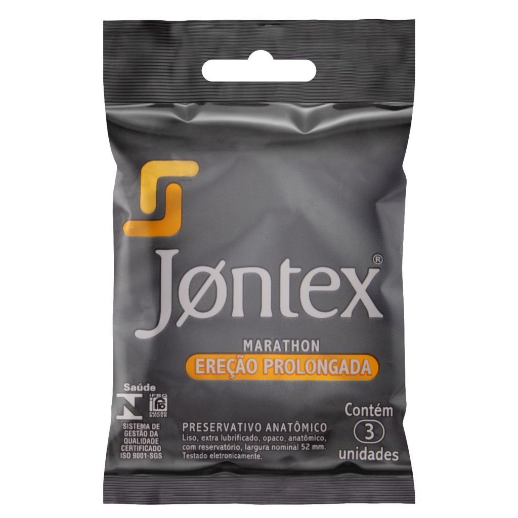 Preservativo Jontex Ereção Prolongada Com 3 Unidades