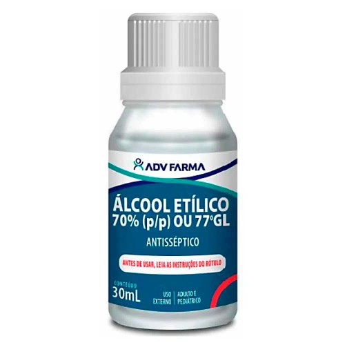 Álcool Etilico 70% Hidratado Adv Farma Com 30ml