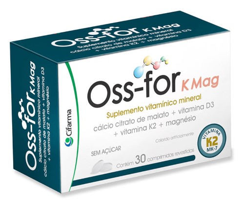Suplemento Vitamínico E Mineral Oss-For K Mag Com 30 Comprimidos