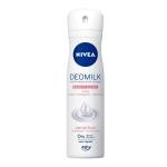 Desodorante Aerosol Antitranspirante Nivea Feminino Deomilk Beauty Elixir Sensitive Com 150ml