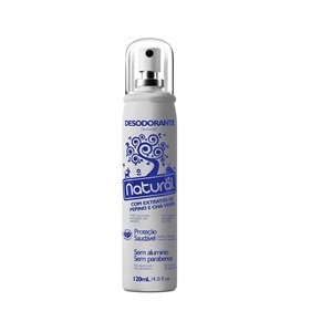 Desodorante Natural Spray Extrato De Pepino E Chá Verde Com 120ml