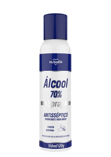 Álcool Spray Antisséptico 70% My Health Com 150ml