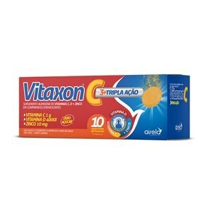 Vitamina C Vitaxon C Tripla Ação 10 Comprimidos