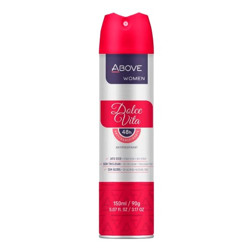 Desodorante Aerosol Antitranspirante Above Women Dolce Vita 48h Com 150ml