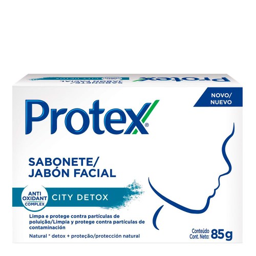Sabonete Em Barra Facial Protex City Detox Com 85g