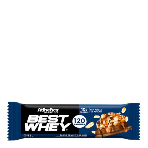 Barra De Proteína Best Whey Atlhetica Nutrition Peanut Caramel 33g