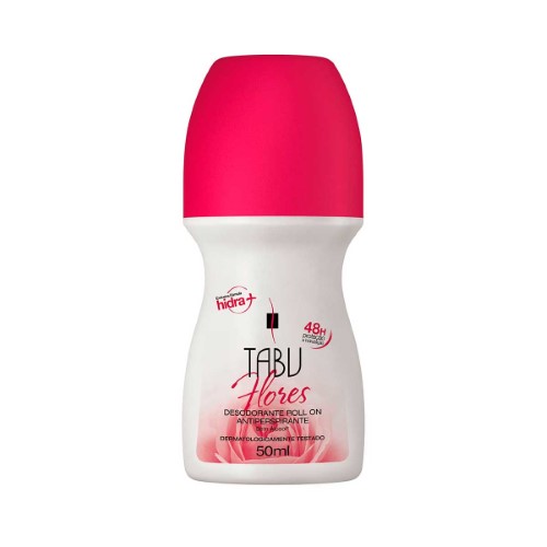 Desodorante Roll-On Antiperspirante Tabu Flores Com 50ml