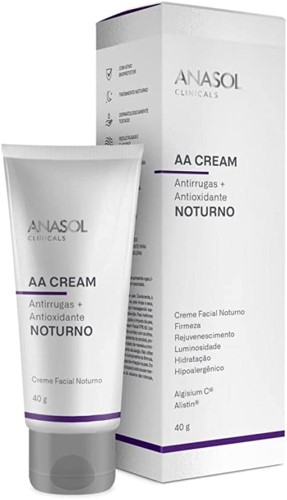 Creme Facial Noturno Anasol Clinicals Aa Cream Com 40g