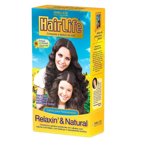 Creme Capilar Para Relaxamento Hairlife Relaxin & Natural Com 1 Unidade
