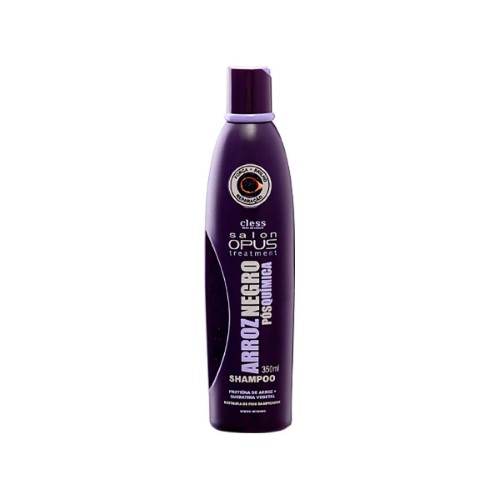 Shampoo Salon Opus Arroz Negro Pós Química Com 350ml