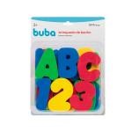 Brinquedo De Banho Buba Baby Letras E Números Com 1 Unidade