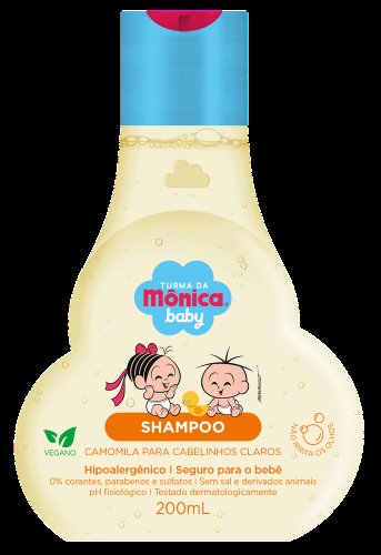 Shampoo Turma Da Mônica Baby Camomila Com 200ml
