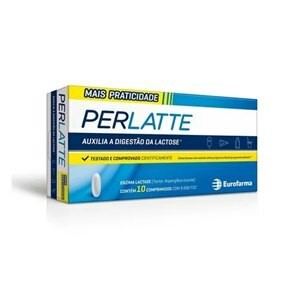 Suplemento De Lactase Perlatte 9.000 Fcc Com 10 Comprimidos
