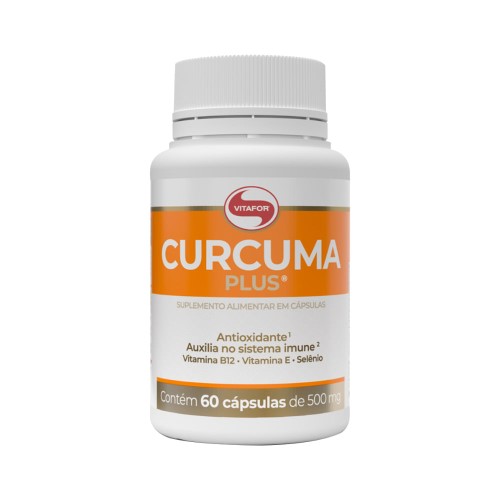 Curcuma Plus Vitafor 60 Cápsulas De 500mg