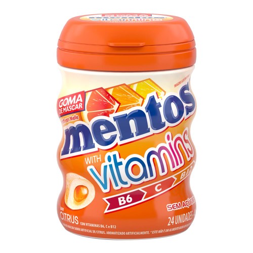 Goma De Mascar Mentos Gum Vitamins 48g
