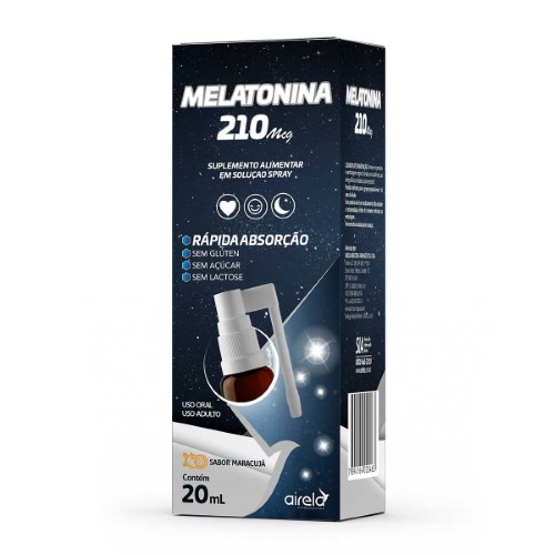 Suplemento Alimentar Airela Melatonina 210mcg Spray 20ml