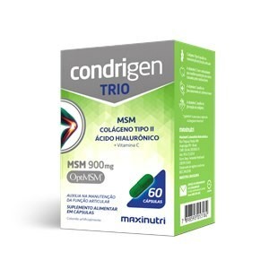Condrigen Trio (Msm + Colágeno Tipo Ii + Ha + Vitamina C) 60 Cápsulas