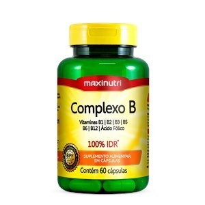 Complexo B 100% Idr Maxinutri 60 Cápsulas