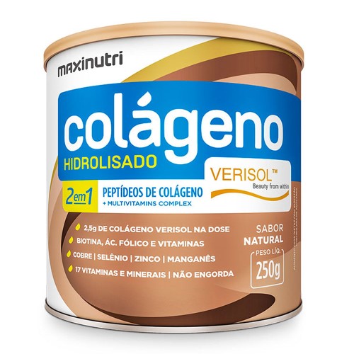 Colágeno Hidrolisado Maxinutri 2em1 Verisol Natural 250g