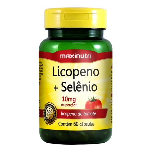 Suplemento Alimentar Licopeno + Selênio Maxinutri 60 Cápsulas