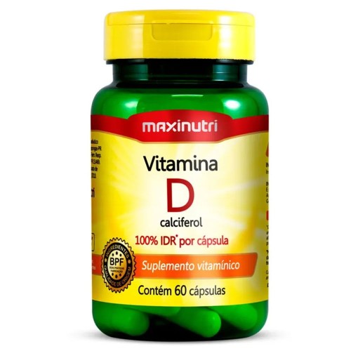 Suplemento Alimentar De Vitamina D Colecalciferol Maxinutri - 60 Cápsulas