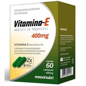 Suplemento Alimentar De Vitamina E 400mg Maxinutri - 60 Cápsulas