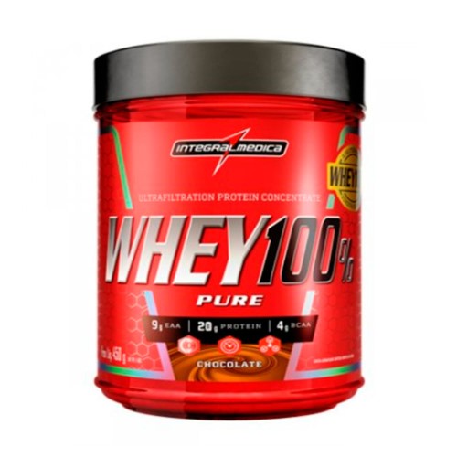 Whey Protein 100% Pure Concentrado Integralmedica Chocolate 450g