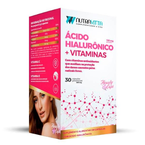 Nutravitta Ácido Hialuronico + Vitaminas C/30 Cápsulas Sorocaps