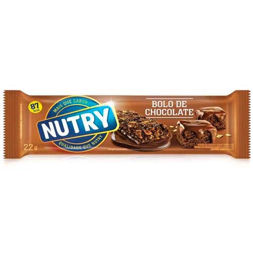 Barra De Cereais Nutry Bolo Chocolate 22g - Nutry