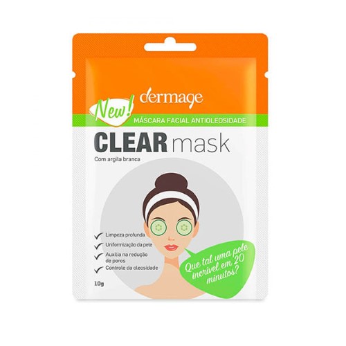 Clear Mask Carvao 10g - Dermage