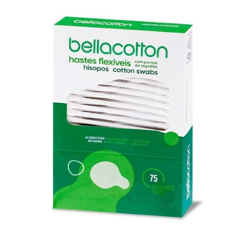 Cotonete Bella Cotton Hastes Flex 75 Cartu - Flexicotton