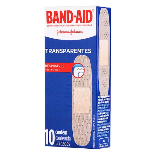 Curativos Band Aid Transpa 10un - Band Aid