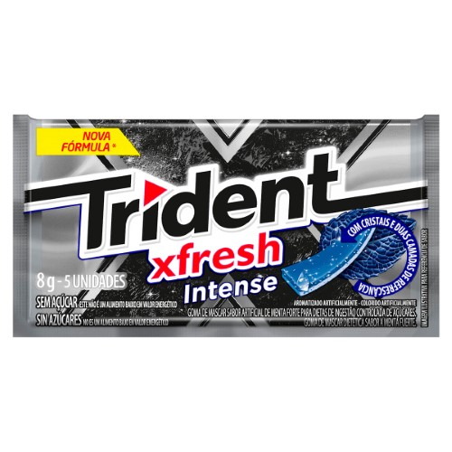 Goma De Mascar Trident Fresh Intense 8g 5un - Trident