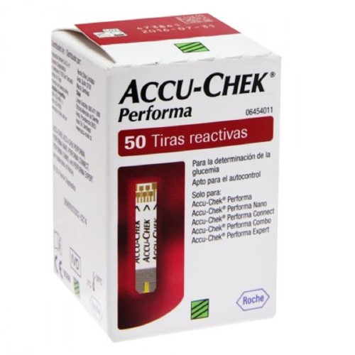 Teste Glicemia Accu Check Performa Tiras 50un - Accu Chek Performa